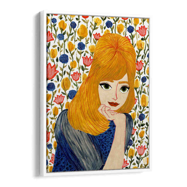 FLORAL BABY PORTRAIT I , PORTRAITS & FIGURATIVE ILLUSTRATIONS