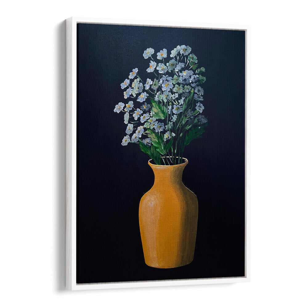 FLOWER PAINTING IN YELLOW VASE