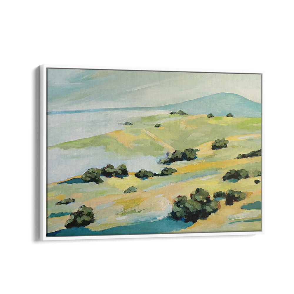 FOG AND HILLS , LANDSCAPE PAINTINGS