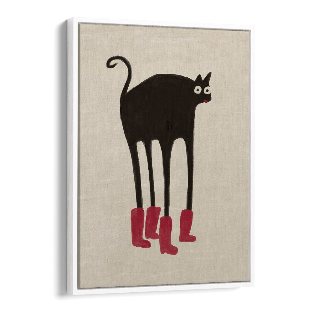 FUNNY BLACK CAT BOOTS