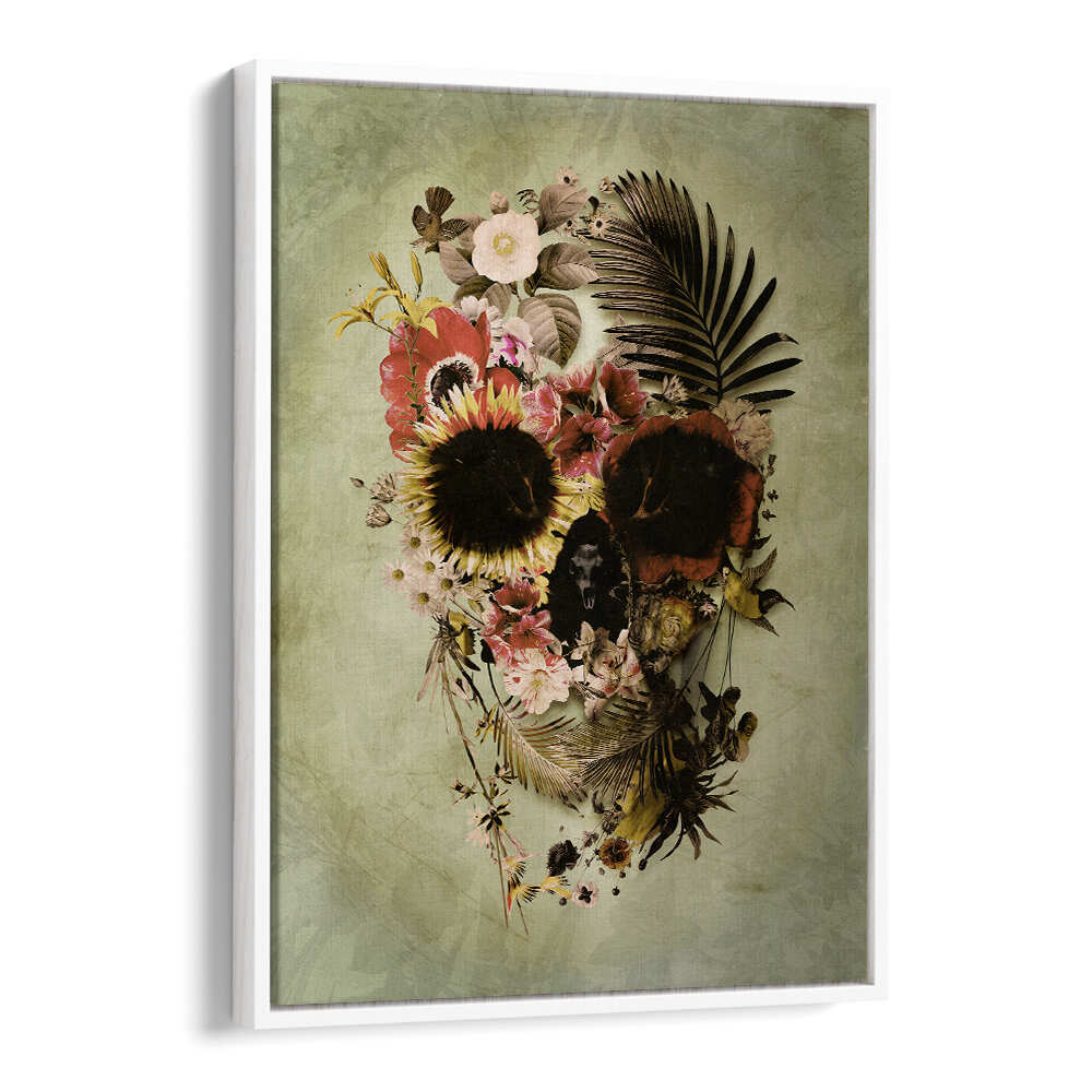 GARDEN SKULL , SURREAL ART PRINTS