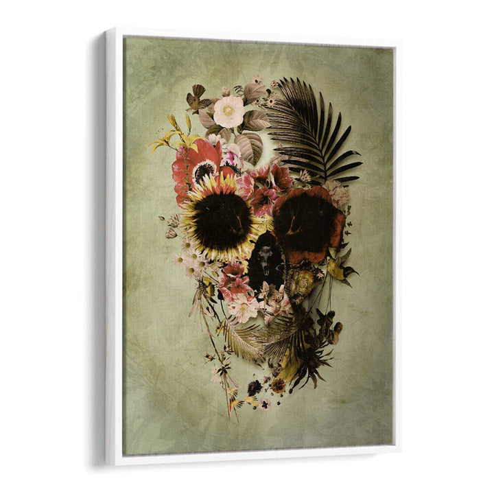 GARDEN SKULL , SURREAL ART PRINTS