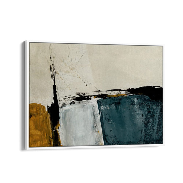 GEOMETRIC OCHRE ABSTRACT