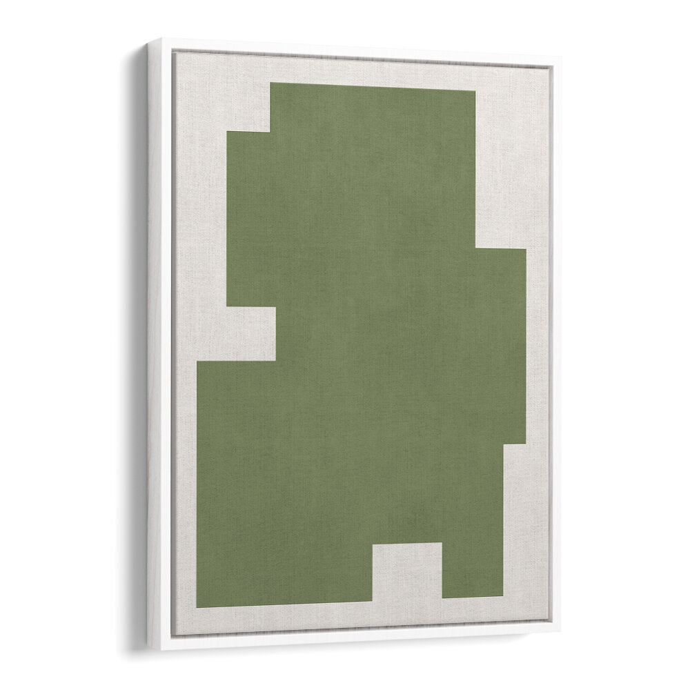 GREEN GEOMETRIC FORM , GEOMETRIC ART PRINTS