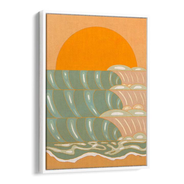 Radiant golden wave over serene landscapes, beautifully enhancing your space with GOLDEN WAVE , LANDSCAPE PAINTINGS.