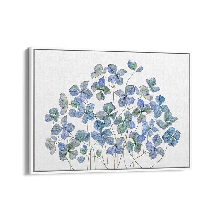 Lifelike blue hydrangeas in elegant floral flower paintings, perfect for enhancing any decor. Ideal for floral lovers.