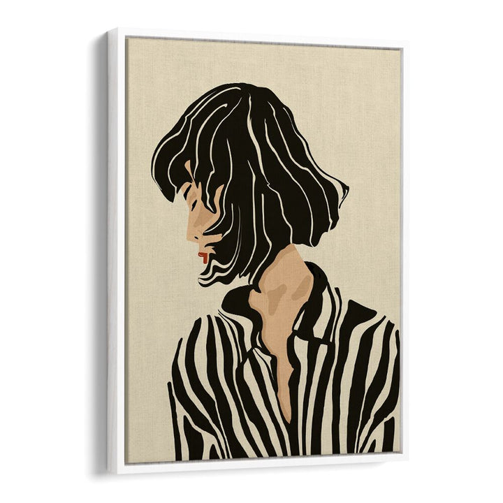 Stylish art piece "I AM NOT TALKING TO YOU, JAPANESE PAINTINGS" captures silent expression and personal space.