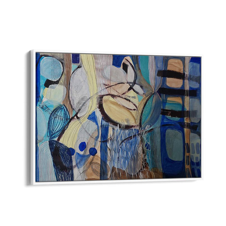 Vibrant LITTLE FISH, BIG FISH IV, ABSTRACT PAINTINGS featuring bold colors and textures, perfect for any room.