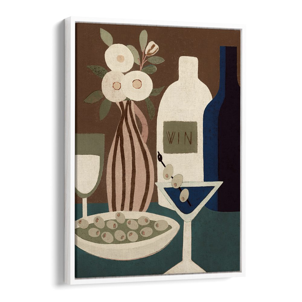 MARTINI WINE AND OLIVES