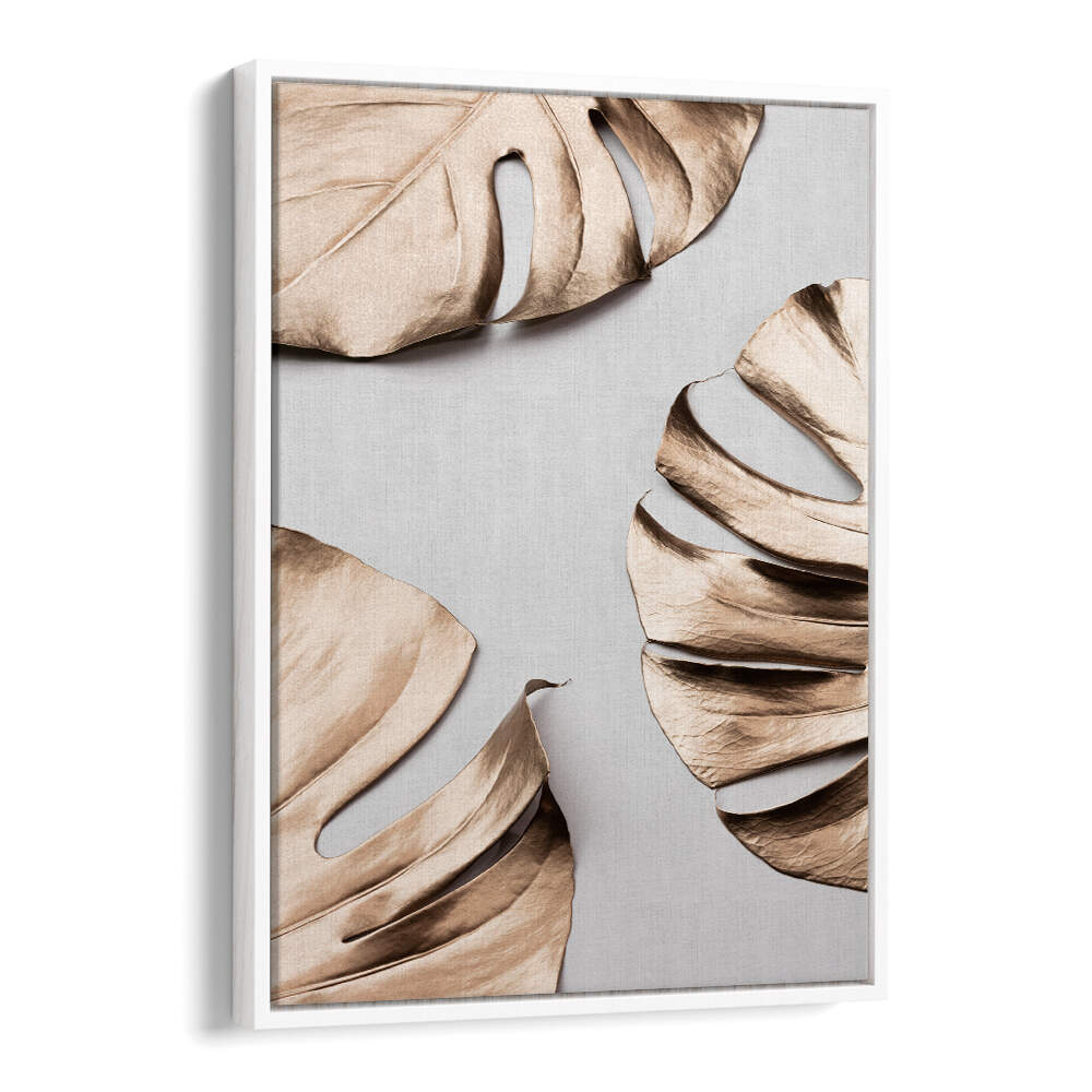 Stylish MONSTERA GOLD I, FASHION POSTERS showcase chic abstract leaves, perfect for elevating any space.