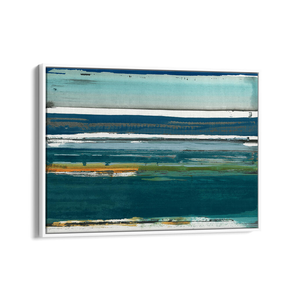Serene coastal hues in the MEDITERRANEAN SEA II, LANDSCAPE PAINTINGS, perfect for enhancing any living space.