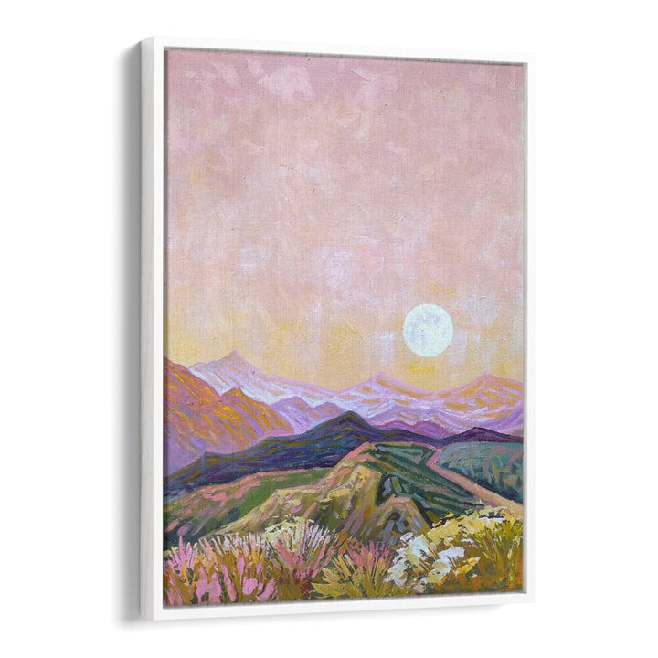 Stunning MOON HILLS, LANDSCAPE PAINTINGS showcasing serene moonlit hills to enhance your home decor.