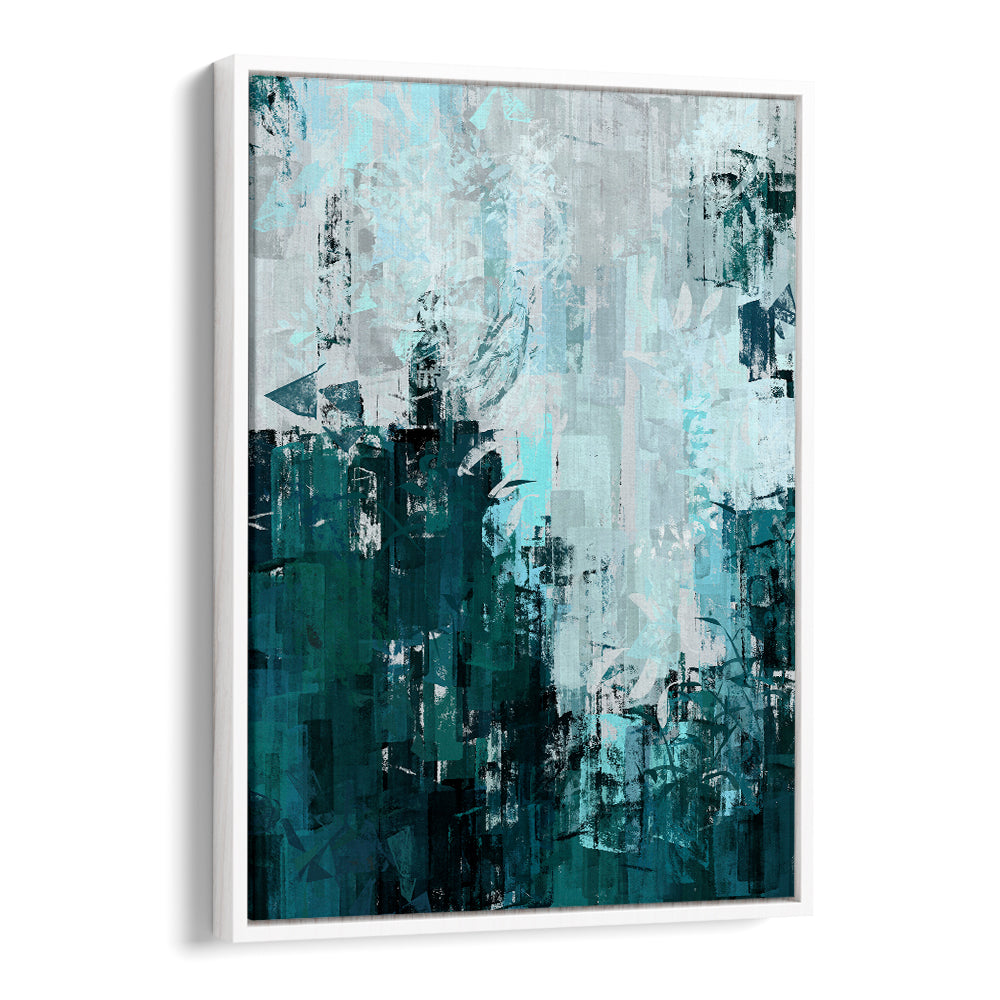 Stunning OCEAN, ABSTRACT PAINTINGS feature rich blues and greens, perfect for elevating your living space décor.