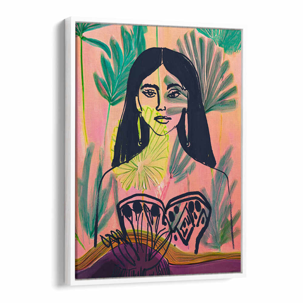 PALM GARDEN GODDESS , PORTRAITS & FIGURATIVE ILLUSTRATIONS