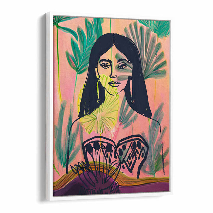 PALM GARDEN GODDESS , PORTRAITS & FIGURATIVE ILLUSTRATIONS