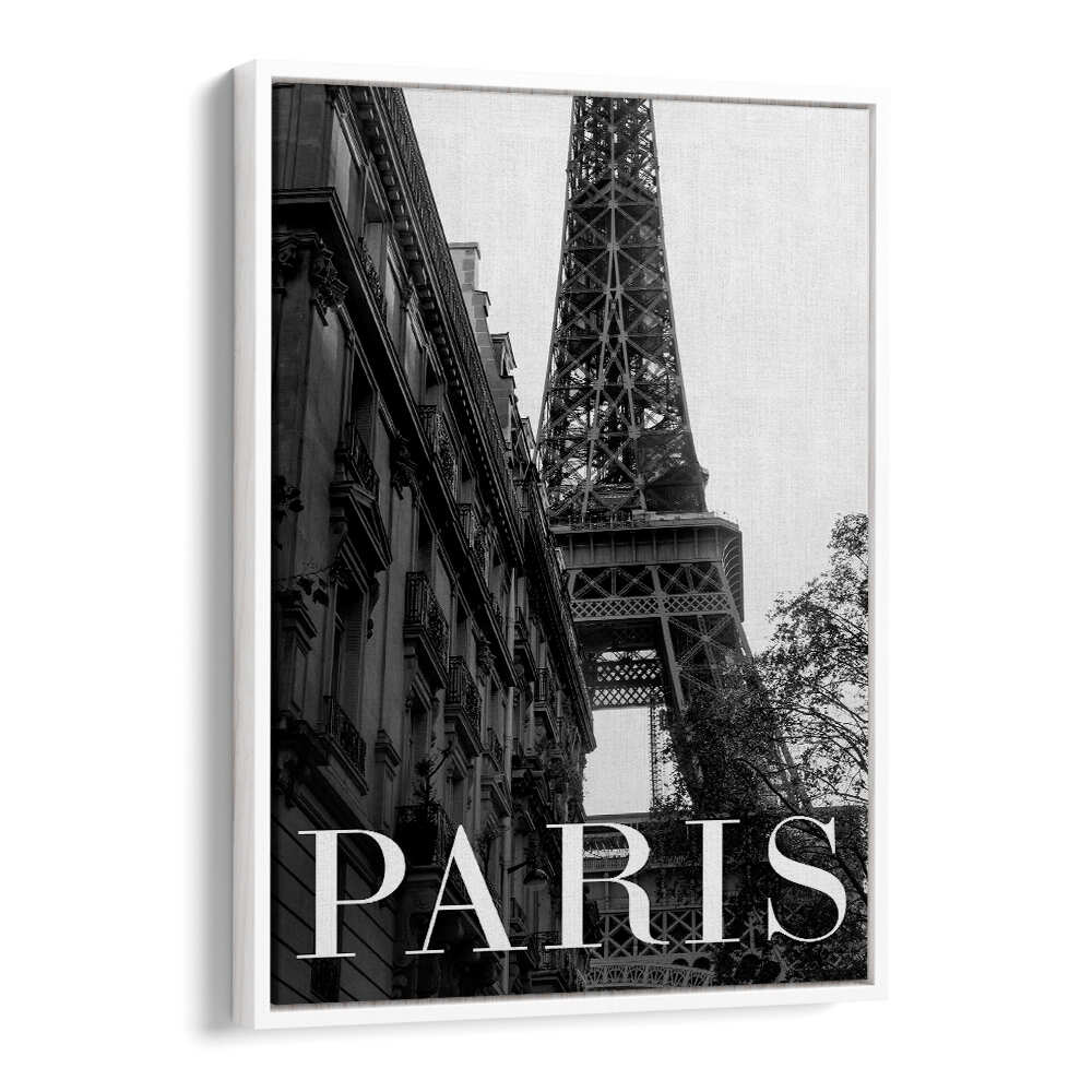 Elegant PARIS TEXT I, TRAVEL POSTERS showcasing the Eiffel Tower, perfect for enhancing any living space.