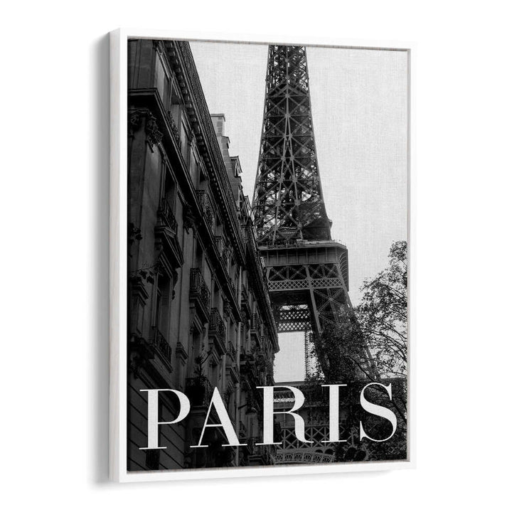 Elegant PARIS TEXT I, TRAVEL POSTERS showcasing the Eiffel Tower, perfect for enhancing any living space.