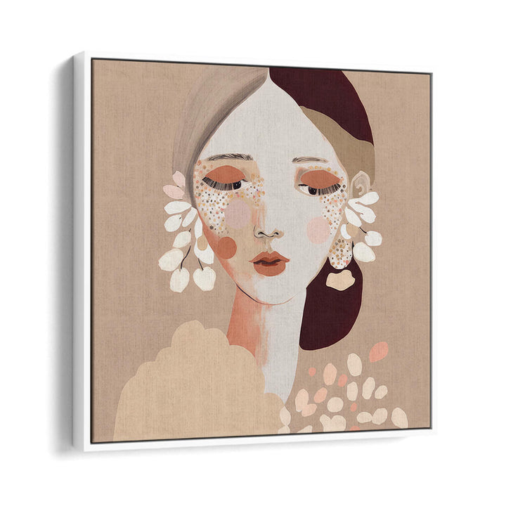 PORTRAIT OF A WOMAN WITH A CALM EXPRESSION , PORTRAITS & FIGURATIVE ILLUSTRATIONS