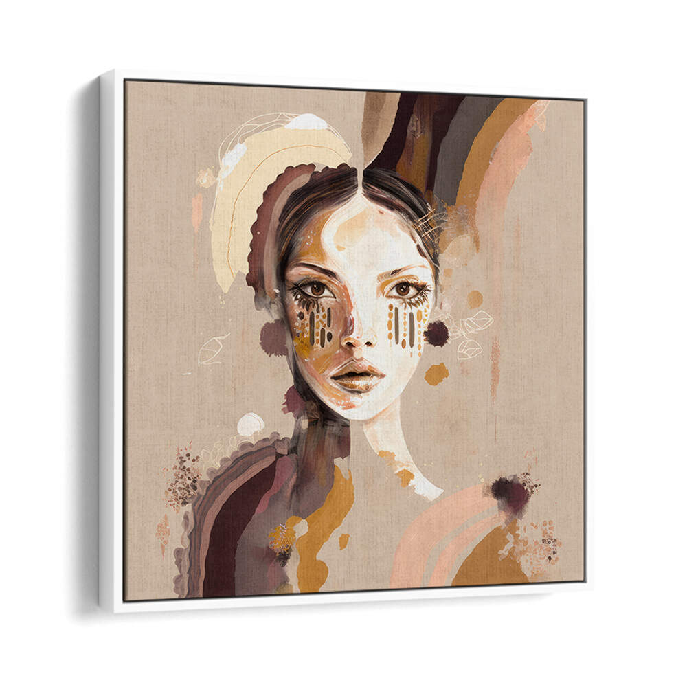 PORTRAIT OF A WOMAN WITH A SERENE EXPRESSION , PORTRAITS & FIGURATIVE ILLUSTRATIONS