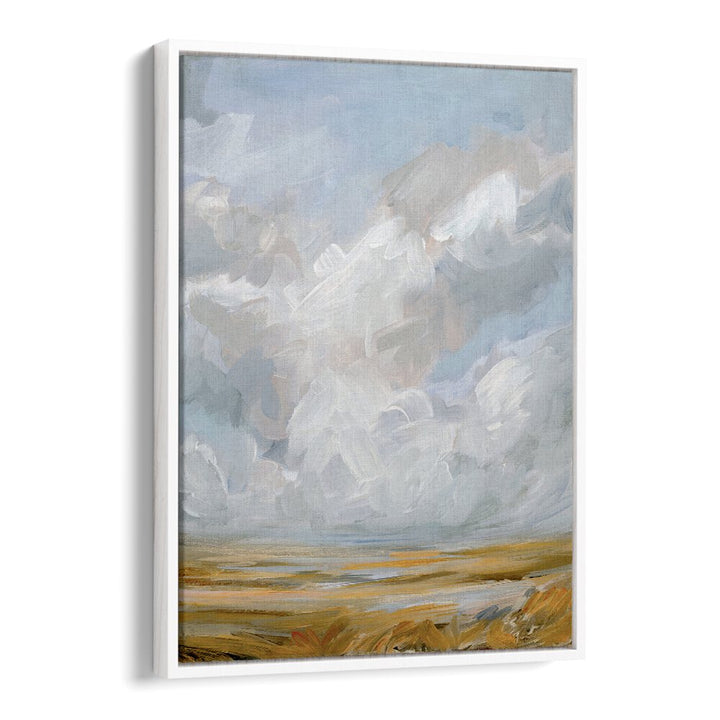 Serene abstract painting titled PRAIRIE SKY, capturing nature's beauty with elegant brushwork and soft colors.