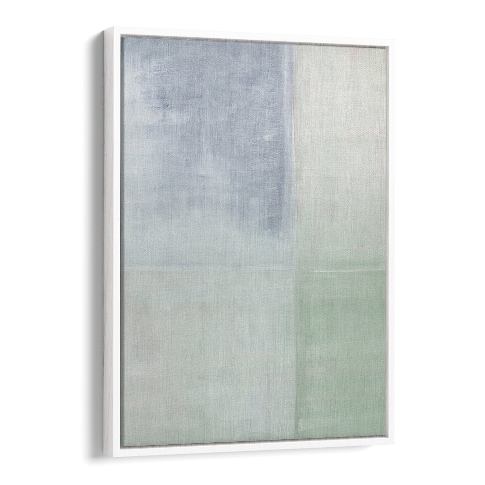 PASTEL PAINTED WALL GREY GREEN , ABSTRACT PAINTINGS