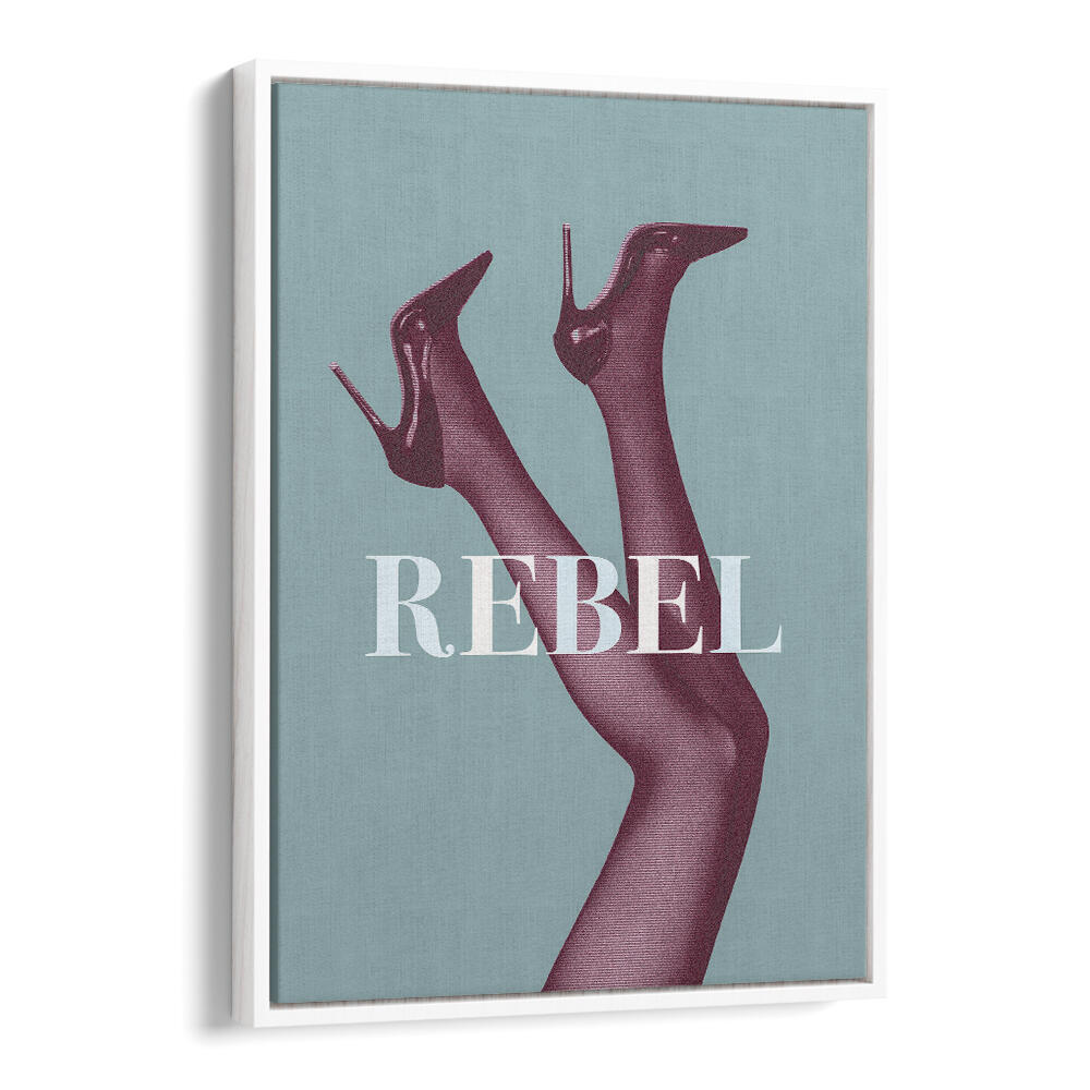 Stylish REBEL IV, FASHION POSTERS featuring chic high heels on a soft background, perfect for modern decor.