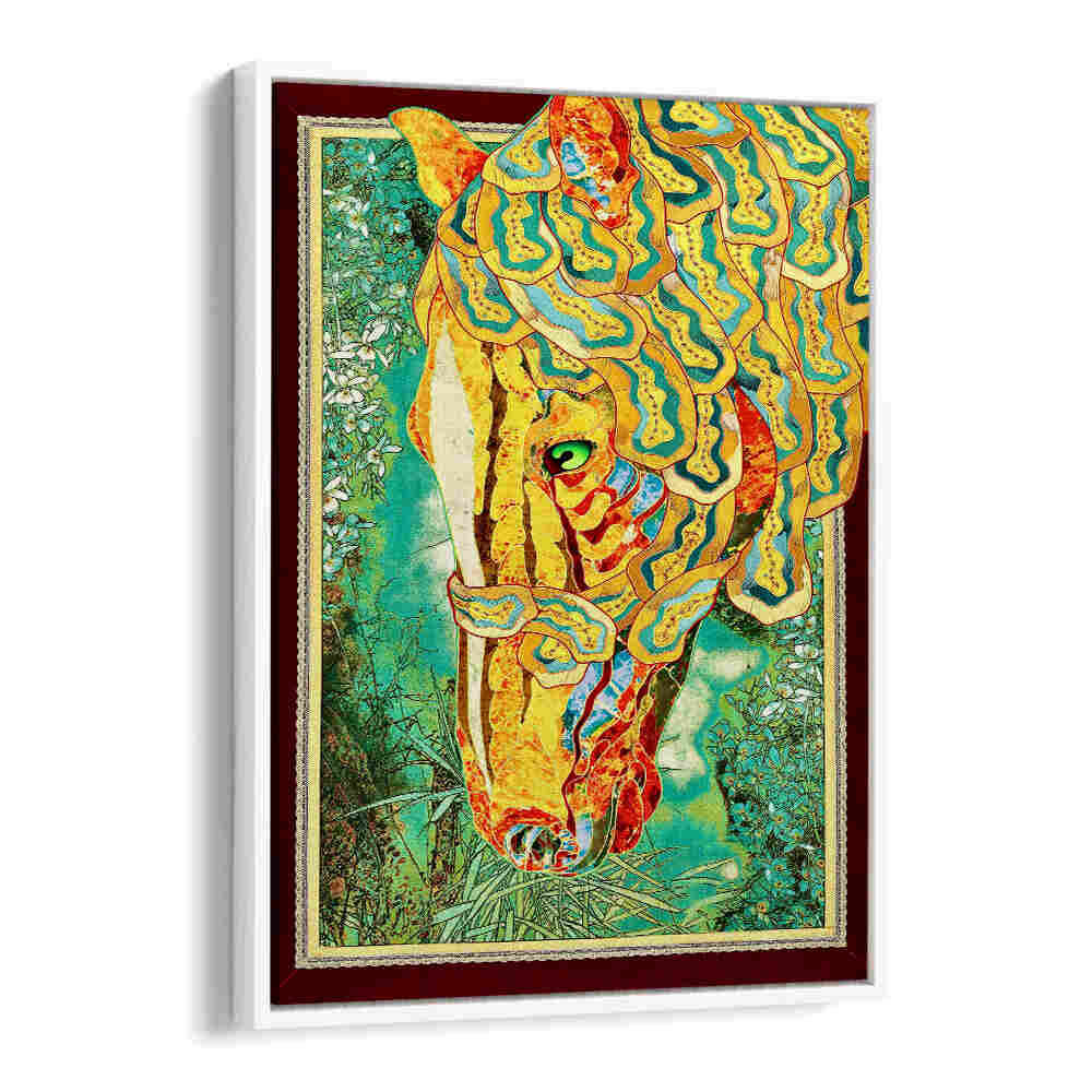 Vibrant RADIANT STALLION, ANIMAL PAINTINGS showcasing a colorful horse design, perfect for art lovers.
