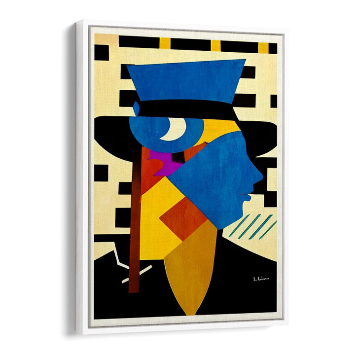 Colorful portrait of a young girl with hat, showcasing elegance and artistic flair in YOUNG GIRL WITH HAT, PORTRAITS.