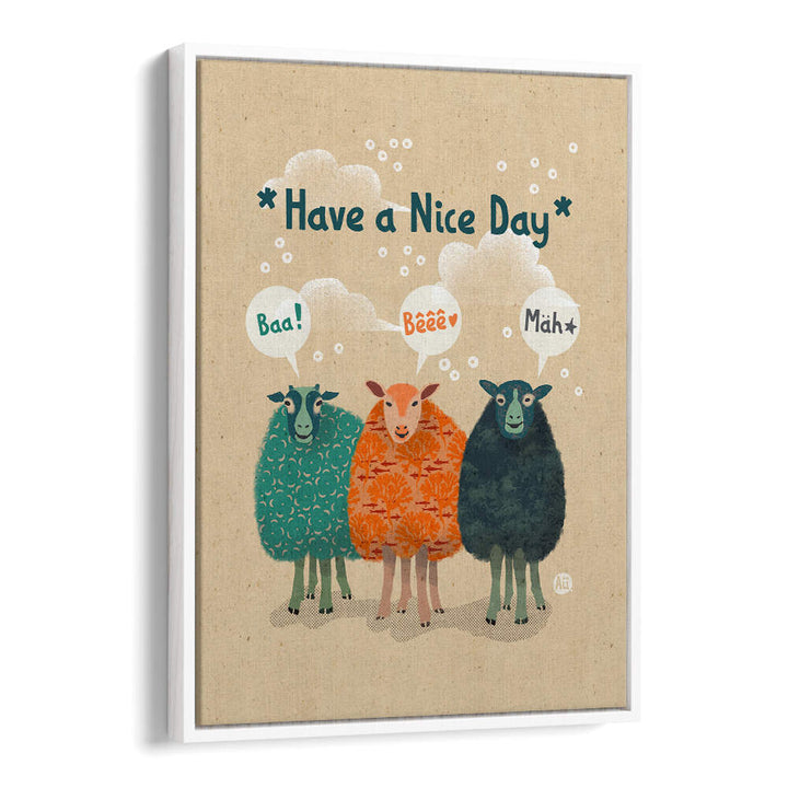SHEEP'S CHEERFUL GREETING , KIDS ROOM PAINTINGS