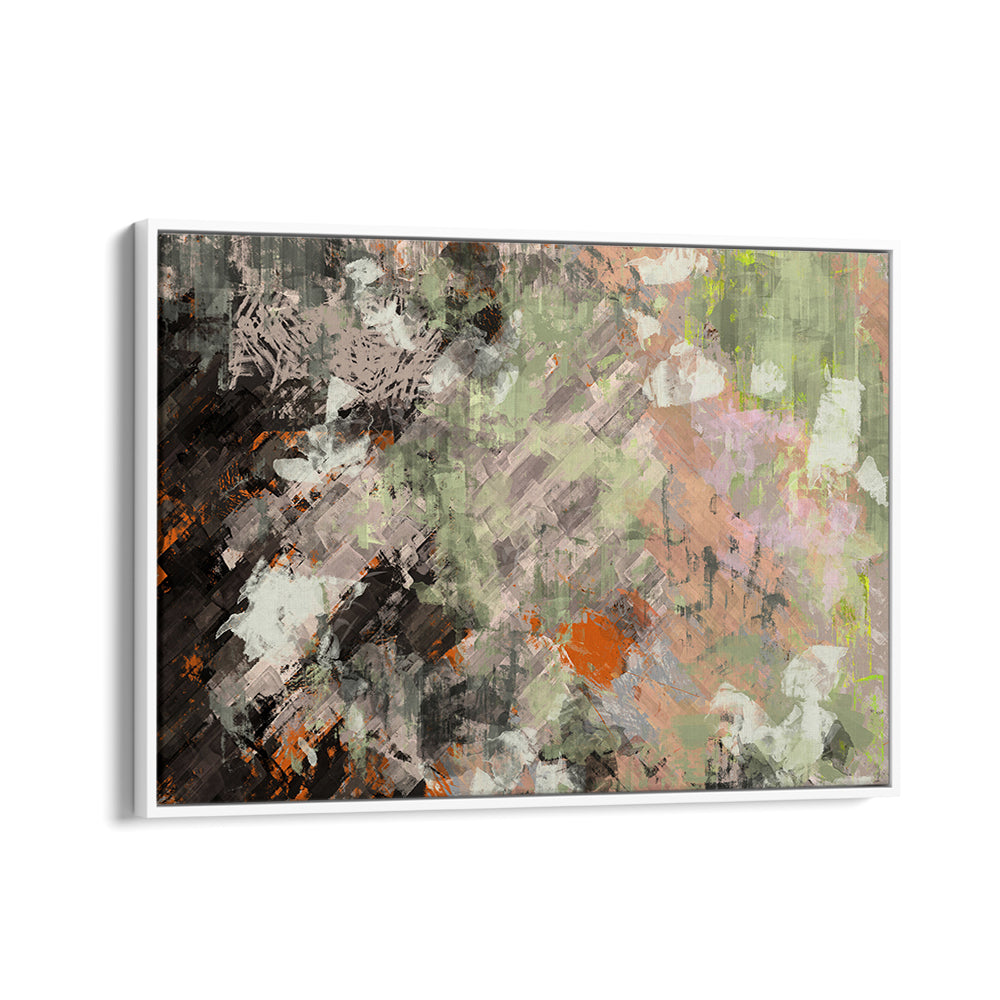 Abstract painting "SHIPS THAT PASS IN THE NIGHT, ABSTRACT PAINTINGS" features earthy tones, enhancing your living space.