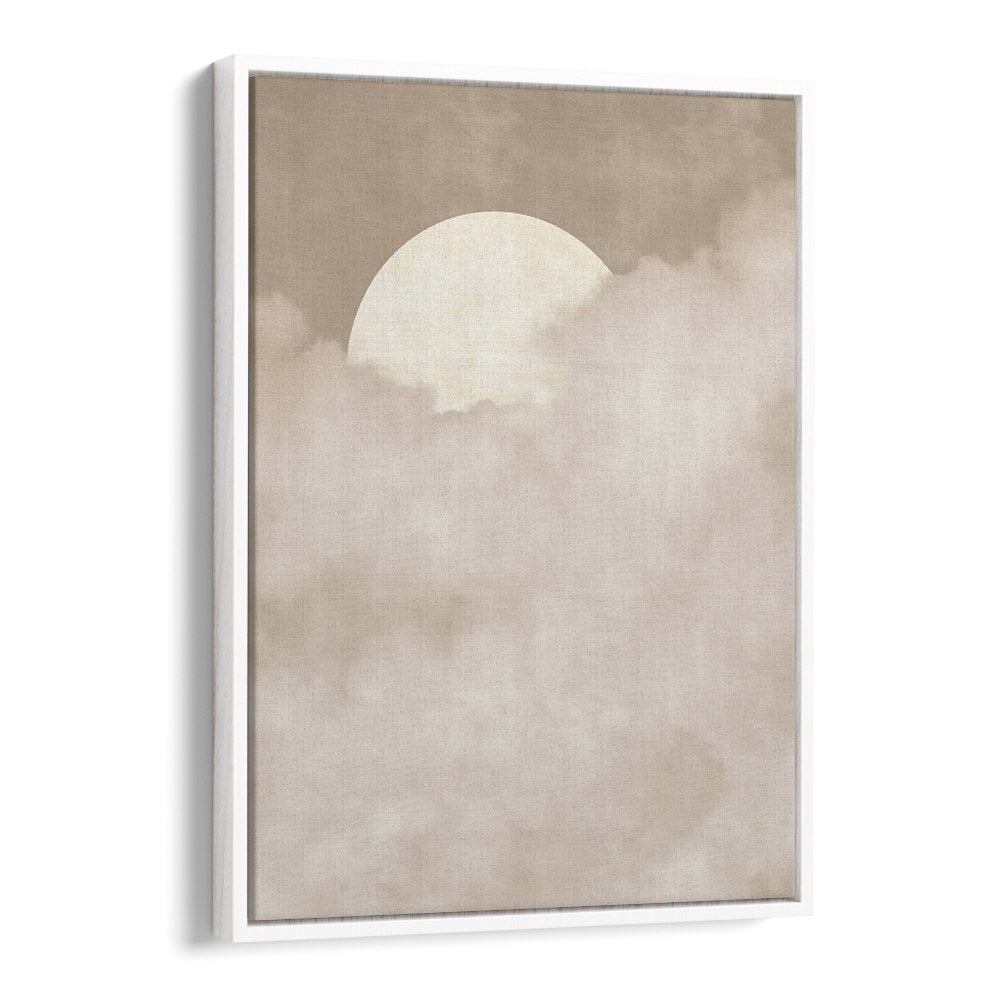 SOFT MOON ABOVE CLOUDS