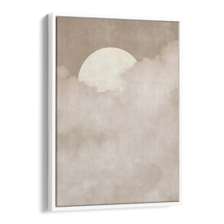 SOFT MOON ABOVE CLOUDS