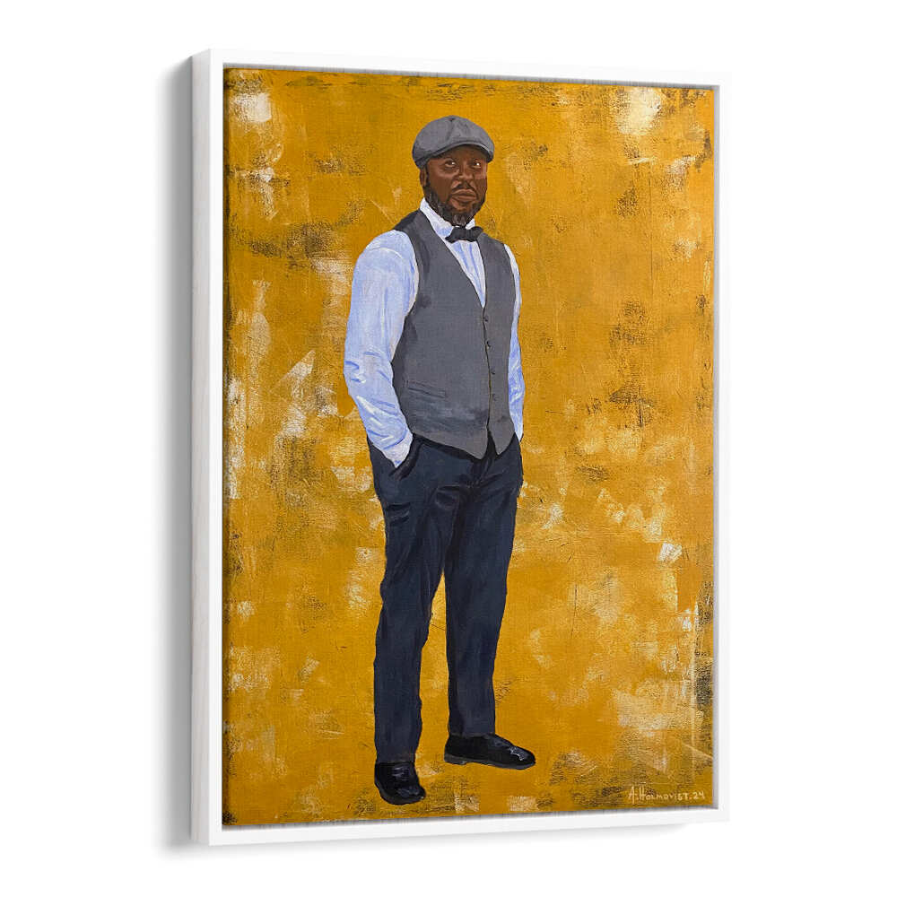 STYLISH MAN IN A CLASSIC OUTFIT , PORTRAITS & FIGURATIVE ILLUSTRATIONS