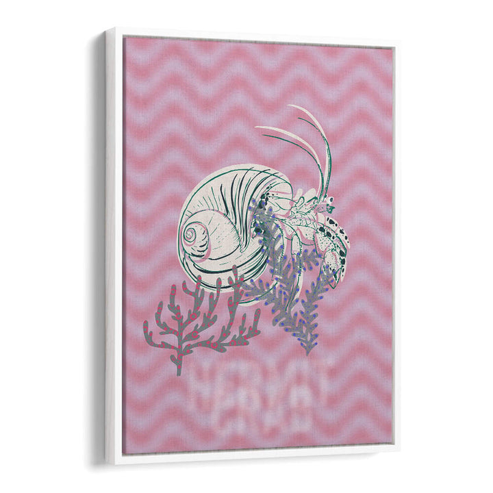 Vibrant SEA LIFE JOY, BEACH PAINTINGS featuring a shell and coral, perfect for a coastal-themed living space.