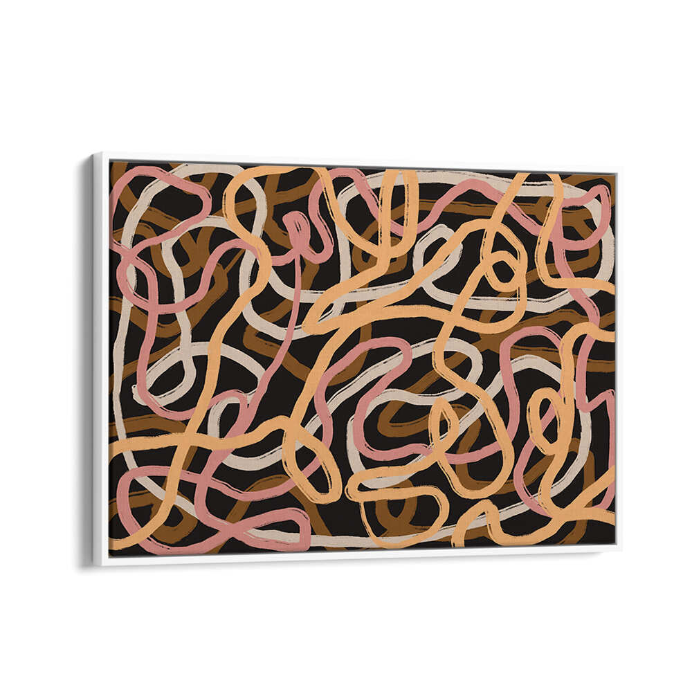 TANGLED COLORFUL LINES , ABSTRACT PAINTINGS