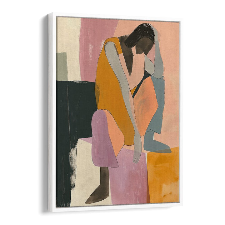 Stylish artwork from THE WALL, PORTRAITS collection featuring a contemplative figure in vibrant colors.