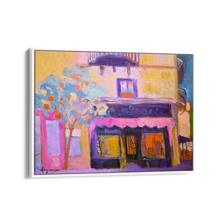 VIBRANT CAFE╠ü SCENE , LANDSCAPE PAINTINGS