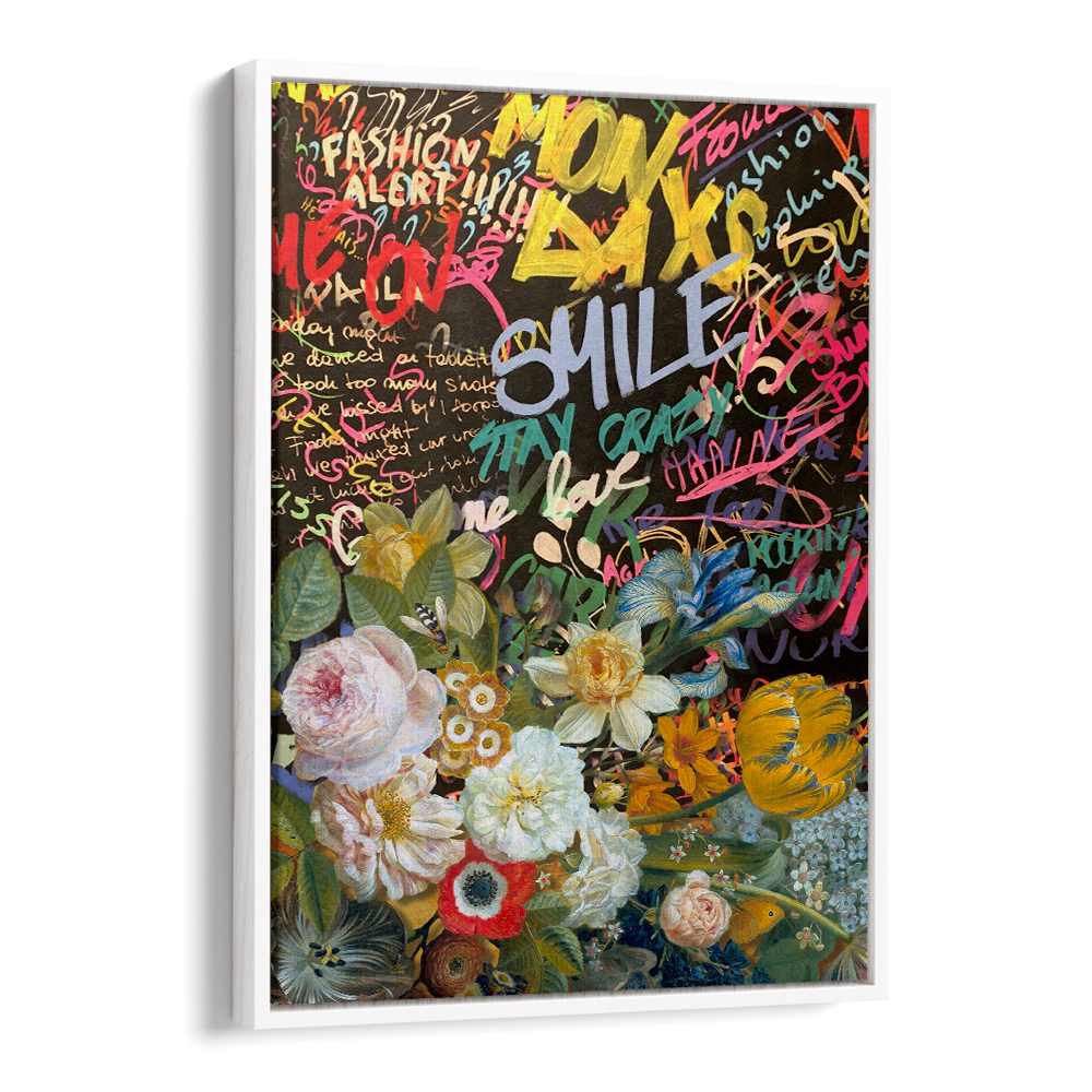 VIBRANT FLOWERS GRAFFITI