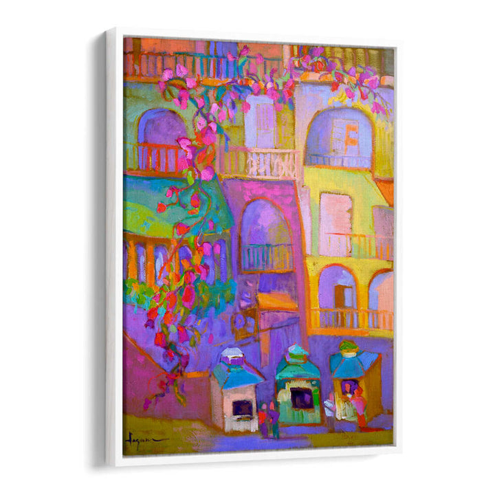 VIBRANT STREETSCAPE , ABSTRACT PAINTINGS