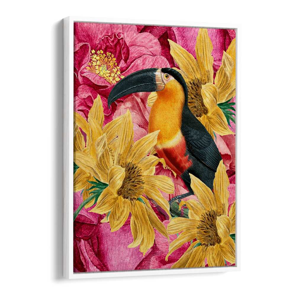 VIBRANT TOUCAN AND FLOWERS
