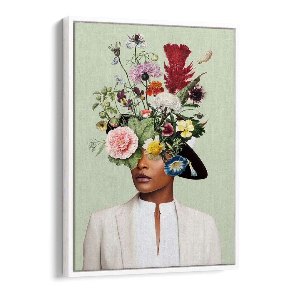 WOMAN FLORAL HEADDRESS
