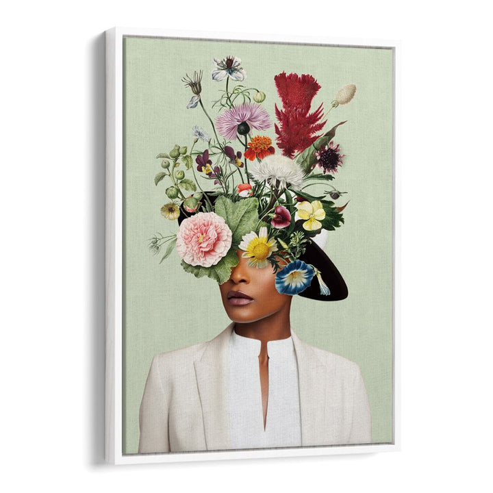 WOMAN FLORAL HEADDRESS
