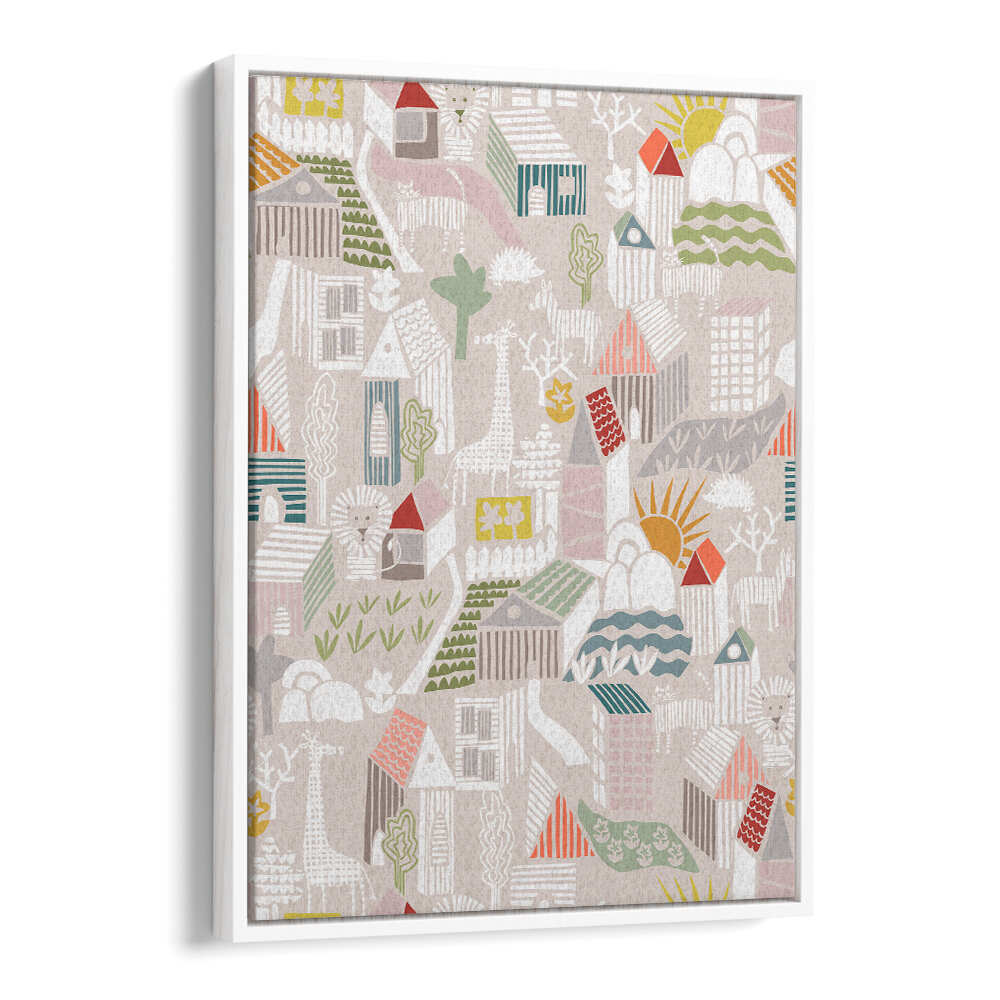 Whimsical ANIMALS HIDING, KIDS ROOM PAINTINGS create an enchanting atmosphere for your child's room. Perfect for nurseries!