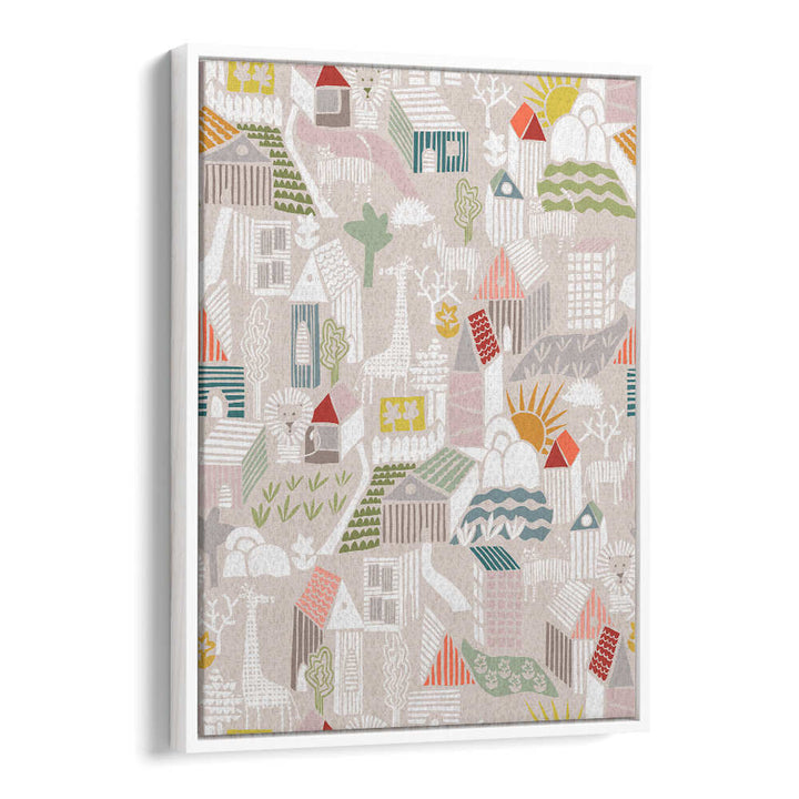 Whimsical ANIMALS HIDING, KIDS ROOM PAINTINGS create an enchanting atmosphere for your child's room. Perfect for nurseries!