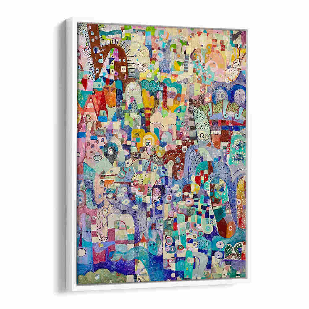 YELLOW LANDSCAPE , ABSTRACT PAINTINGS gallery canvas with layered texture, bold yellow and earth tones — WhiteFloater