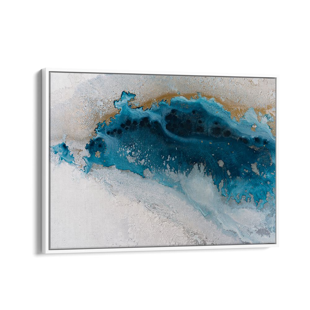 Vibrant COASTAL ROYAL GLOW, ABSTRACT PAINTINGS showcasing captivating blues, perfect for transforming your space.