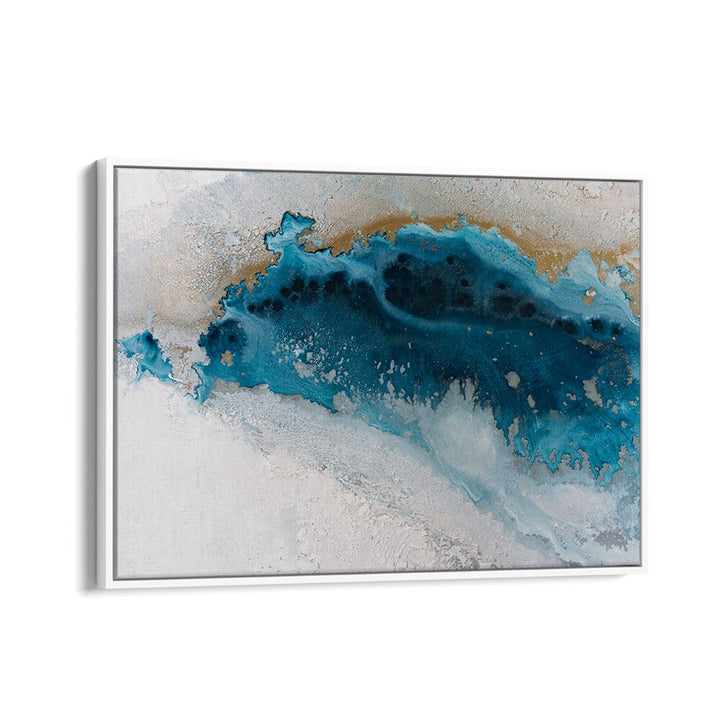 Vibrant COASTAL ROYAL GLOW, ABSTRACT PAINTINGS showcasing captivating blues, perfect for transforming your space.