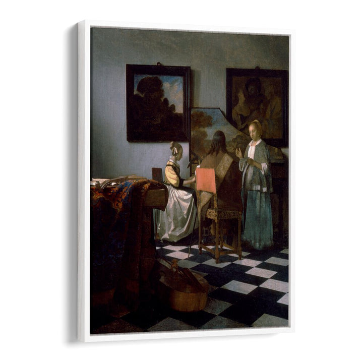 THE CONCERT (1664) FAMOUS PAINTING BY JOHANNES VERMEER, VINTAGE PAINTINGS