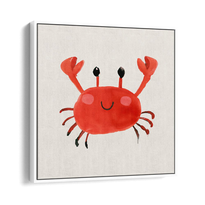 CRABS UP , KIDS ROOM PAINTINGS featuring a cheerful red crab brightening toddlers’ spaces with playful hand-painted art.
