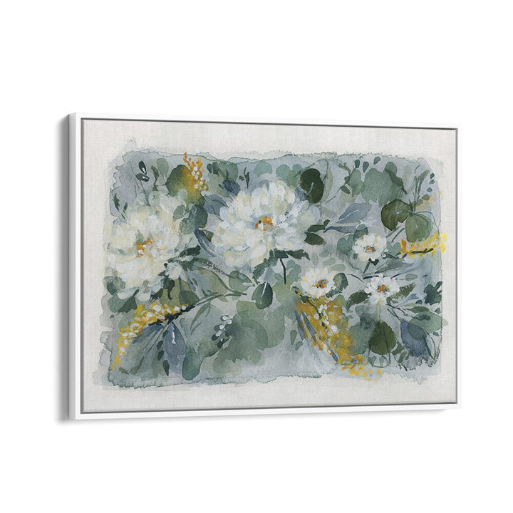Elegant WHITE BOUQUET artwork featuring white blooms and greenery, perfect for enhancing any space.